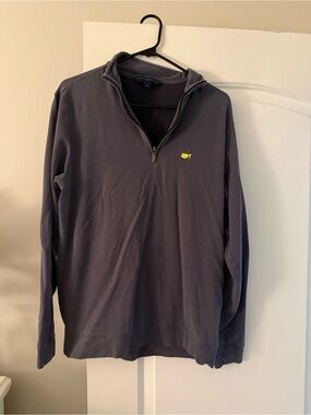 The Masters Clubhouse Collection Navy Quarter-Zip Pullover Sweater